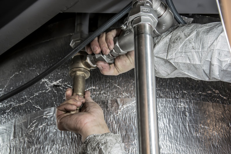 Sewer line camera inspection